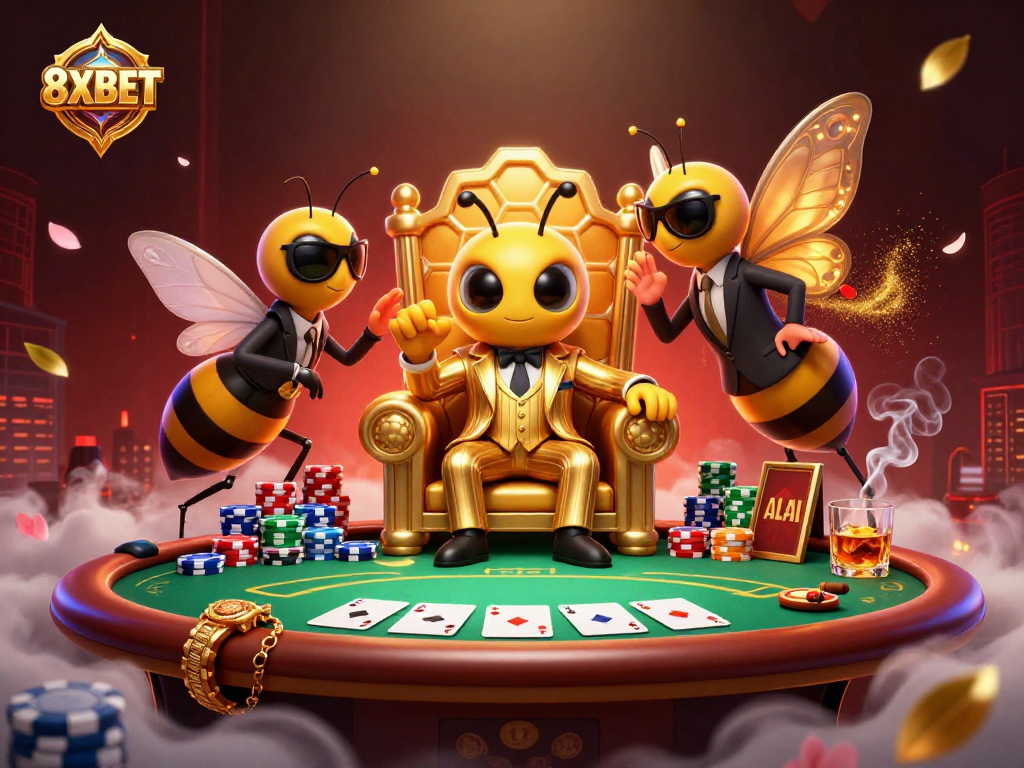 Engage in thrilling gameplay at 8XBET with high stakes poker and vibrant casino atmosphere