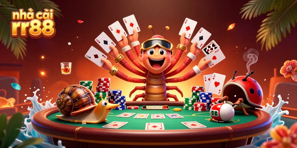 Experience the thrilling world at nhà cái rr88 with a card-fanning millipede dealer and high-roller action.