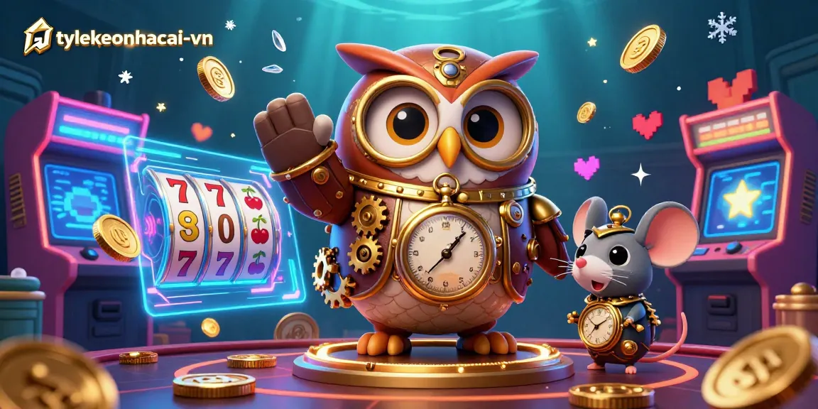 Experience thrilling gameplay at tylekeonhacai-vn with our vibrant 3D casino illustration showcasing unique game elements.