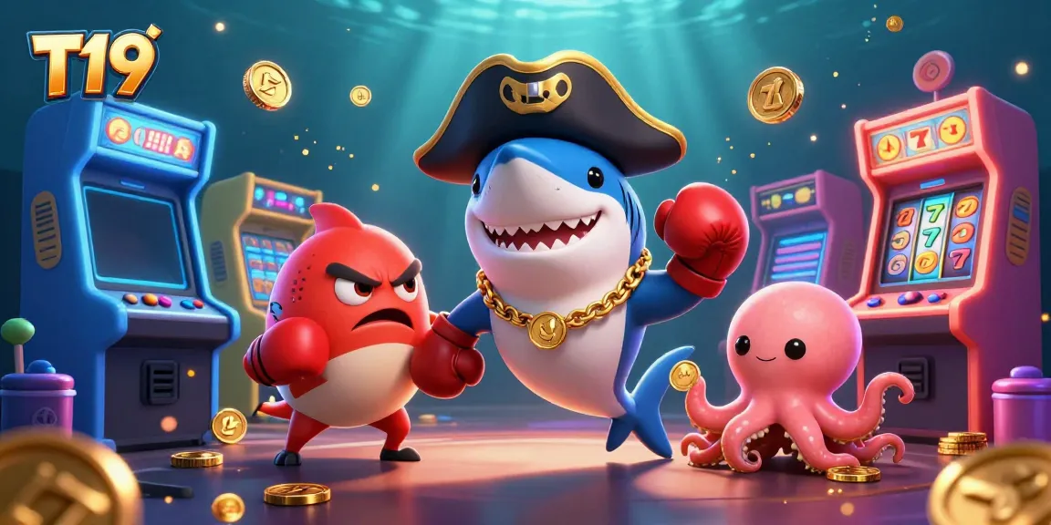 Experience the adventure with T19's pirate-themed casino game featuring vibrant characters and dynamic gaming elements.