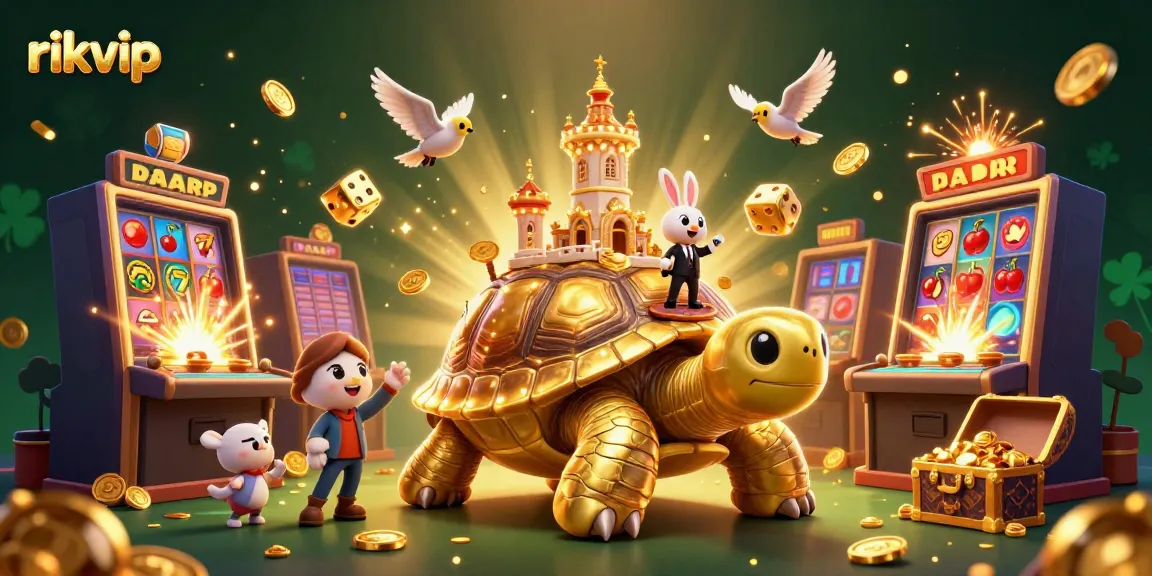 Experience thrilling wins at rikvip with an illustration of exciting casino action featuring vibrant characters and games.