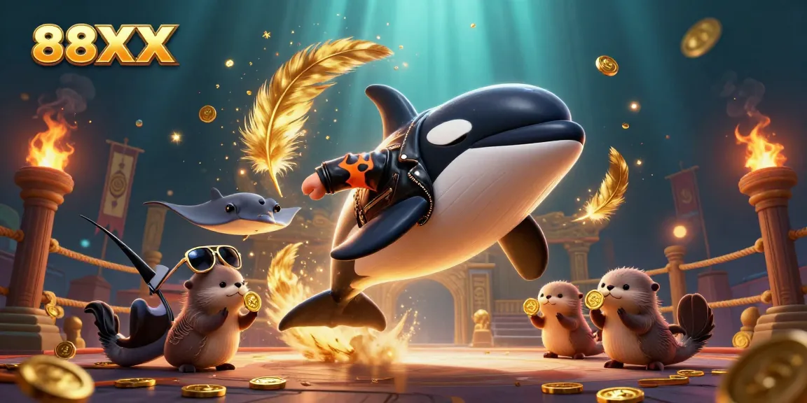 Stunning illustration of the 88XX casino world with characters and vibrant gameplay elements.