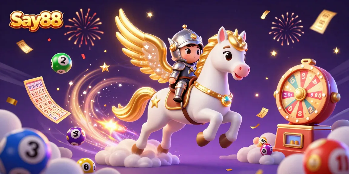 Engage with the vibrant gameplay of Say88 featuring a celestial horse and thrilling gambling elements.