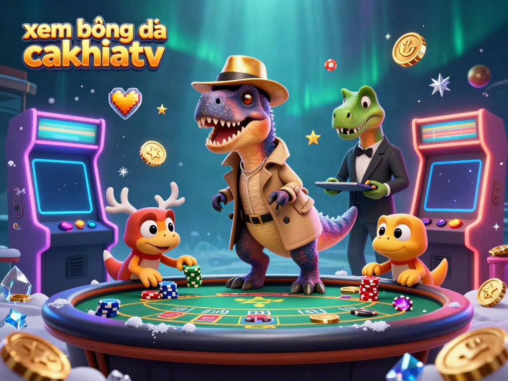 Experience xem bóng đá cakhiatv with engaging characters at a vibrant virtual casino table.