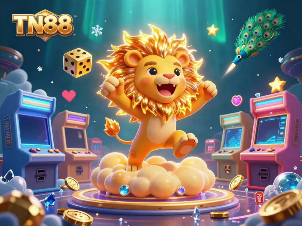 Experience the thrill of TN88 with our captivating casino adventure illustration featuring vibrant elements and characters.