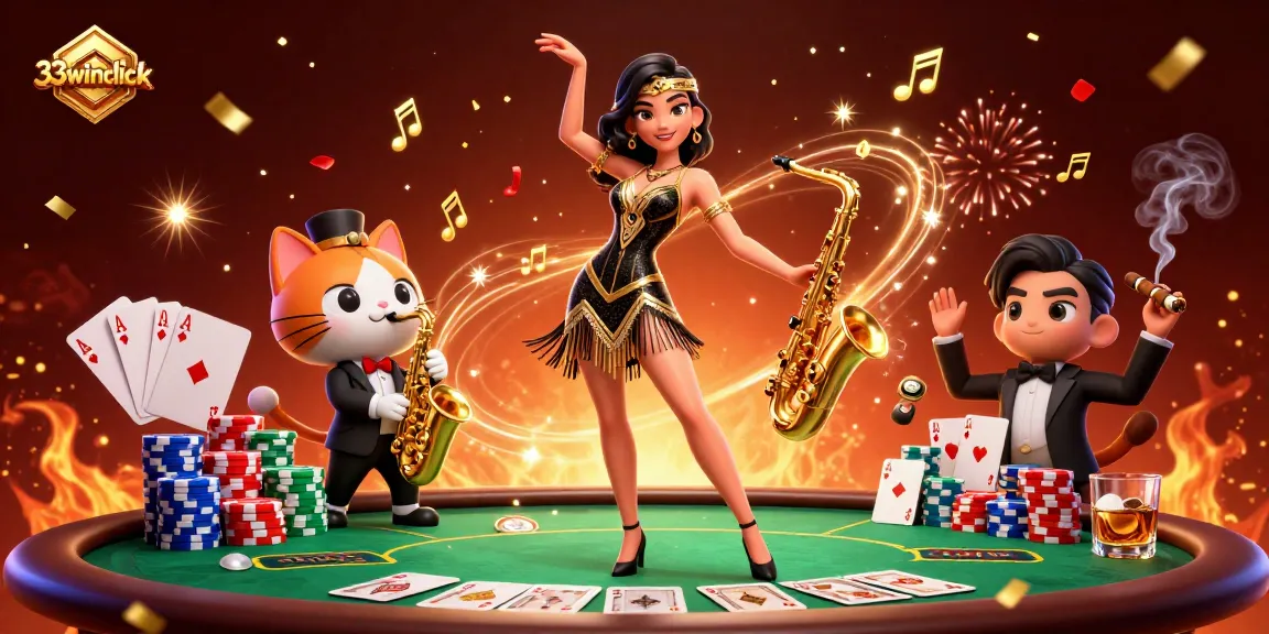 Engage with 33winclick's vibrant casino experience featuring dynamic characters and rich gaming elements.