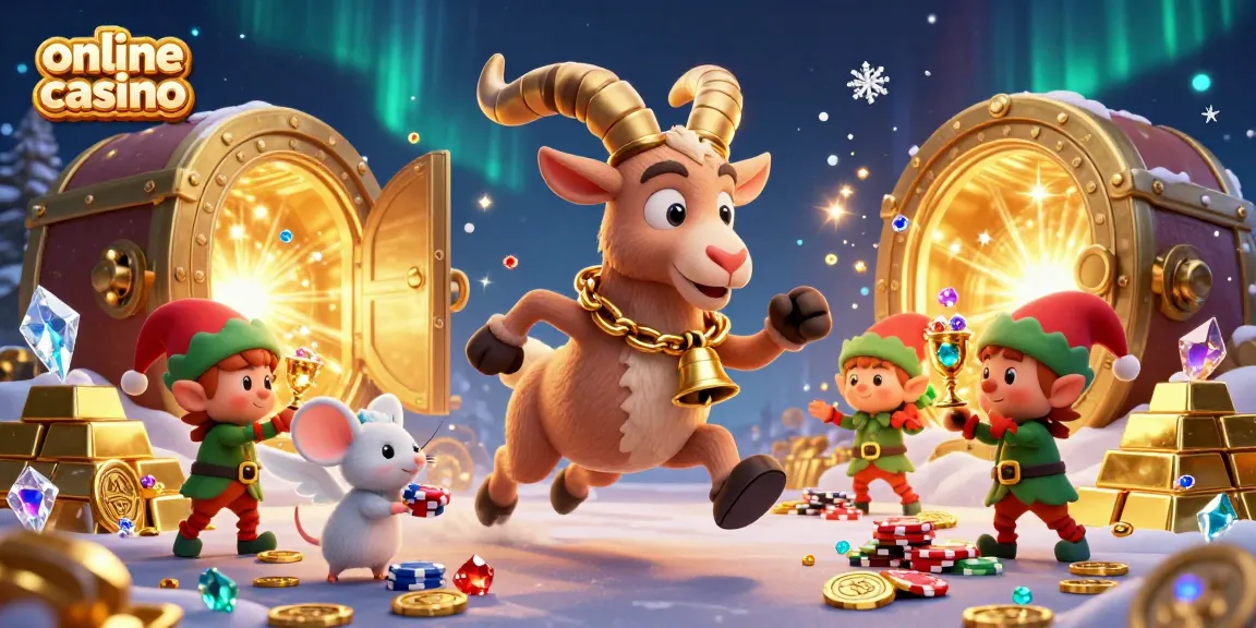 Enjoy thrilling games at this colorful online casino with Krampus, an angel mouse, and gremlins.