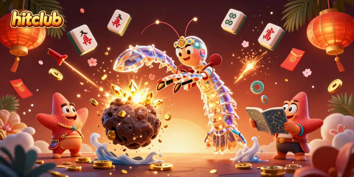 Play and win with hitclub as a cosmic mantis shrimp battles for gems and coins.